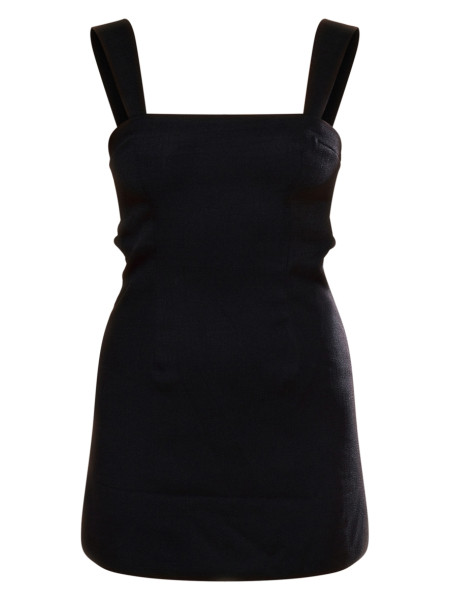 Чорний сорт вирізав плаття з перемикання лука