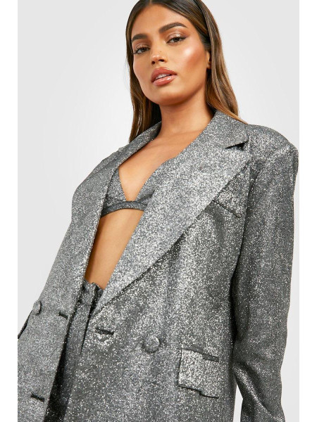 Блейзер великого розміру з блискітками