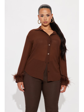 Легкість життя: Шифонова сорочка з пір'ям