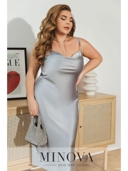 Атласна сукня комбінація 