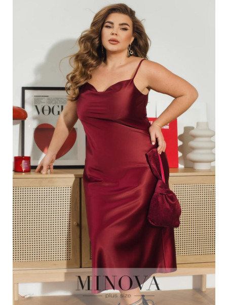 Атласна сукня комбінація 