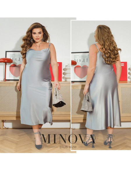 Атласна сукня комбінація 