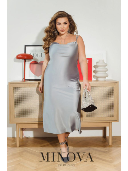 Атласна сукня комбінація 