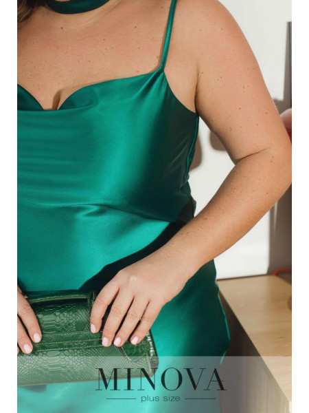 Атласна сукня комбінація 