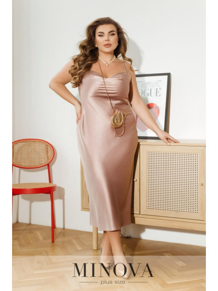 Атласна сукня комбінація 