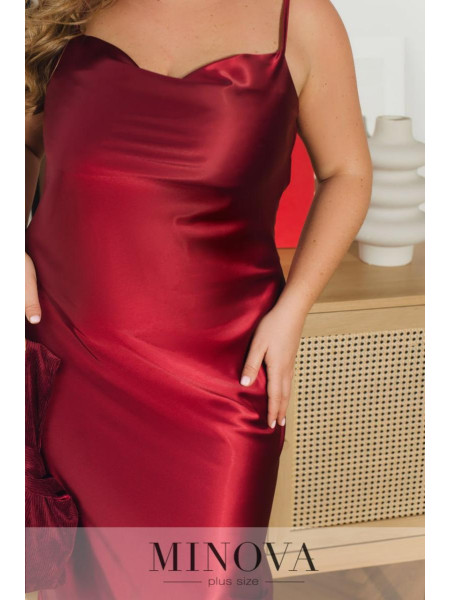 Атласна сукня комбінація 