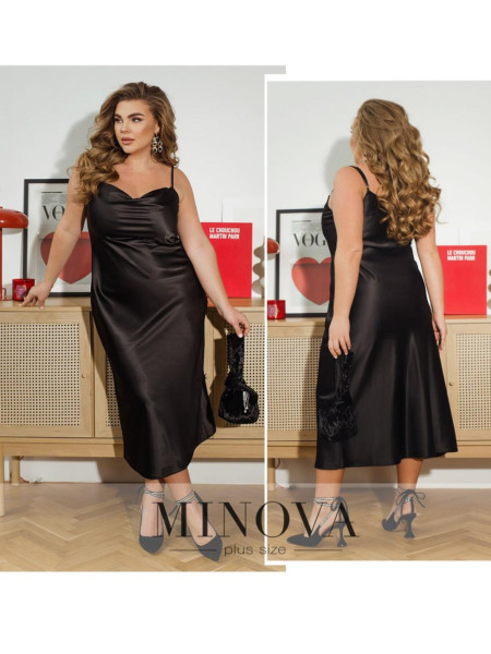 Атласна сукня комбінація 