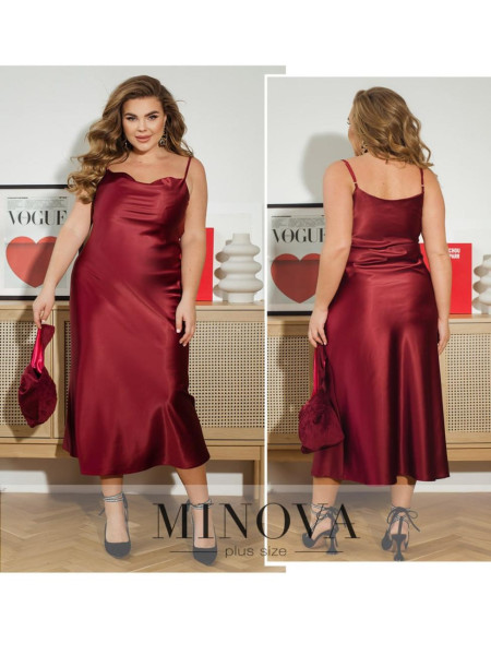 Атласна сукня комбінація 