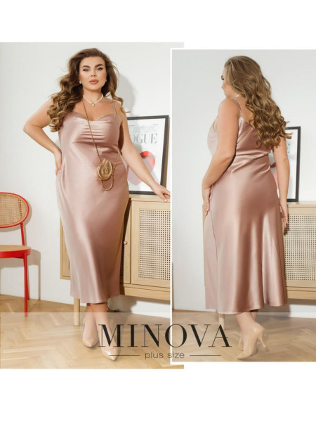 Атласна сукня комбінація 