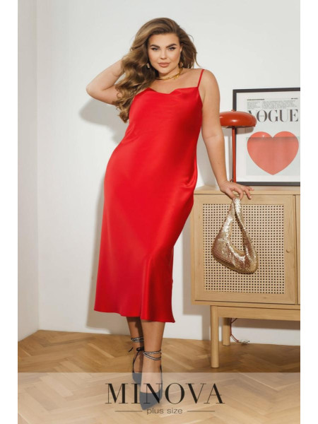 Атласна сукня комбінація 