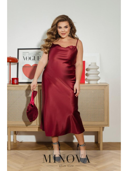 Атласна сукня комбінація 