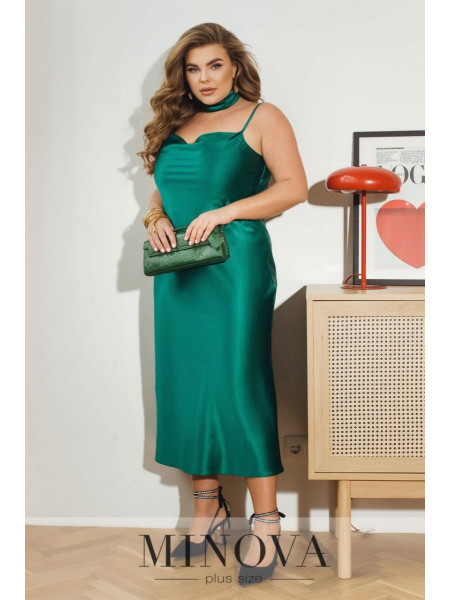 Атласна сукня комбінація 