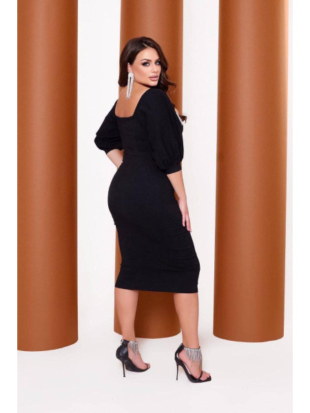 Сукня джинсова чорна бахрома груди 