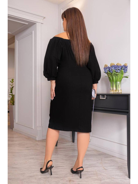 Сукня джинсова чорна бахрома груди 