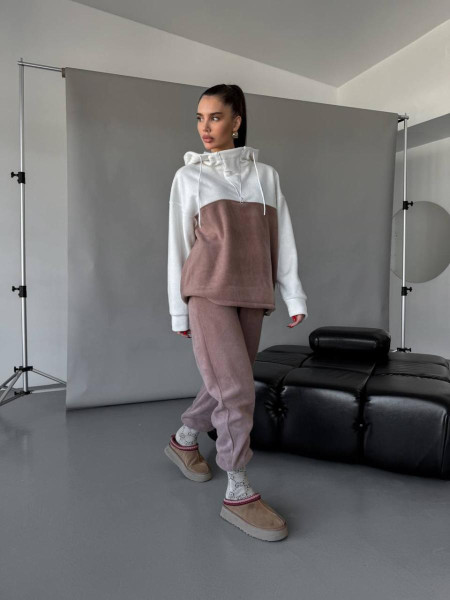 Флісовий двокольоровий костюм 