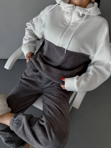 Флісовий двокольоровий костюм 