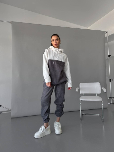 Флісовий двокольоровий костюм 