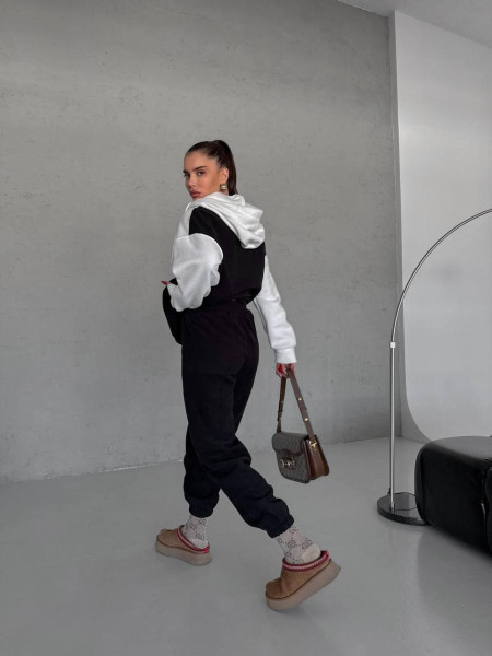 Флісовий двокольоровий костюм 