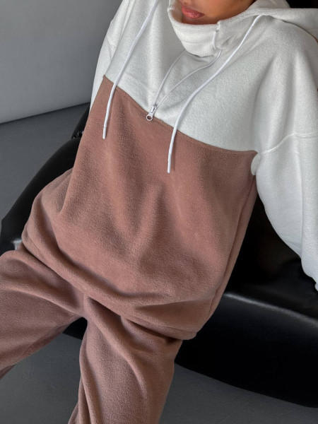 Флісовий двокольоровий костюм 