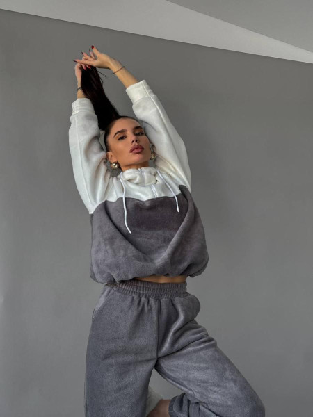 Флісовий двокольоровий костюм 