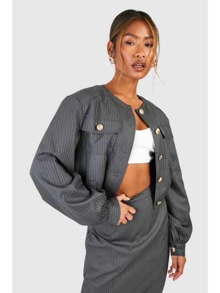 Спокійний бомбер у тонку смужку