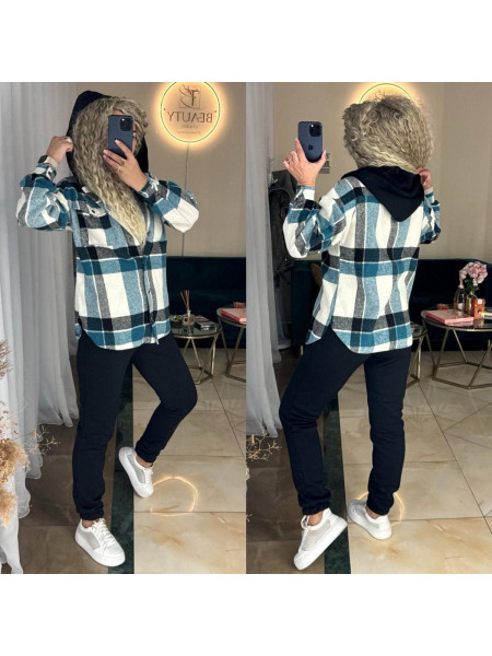 Брючний костюм сорочка клітинка 