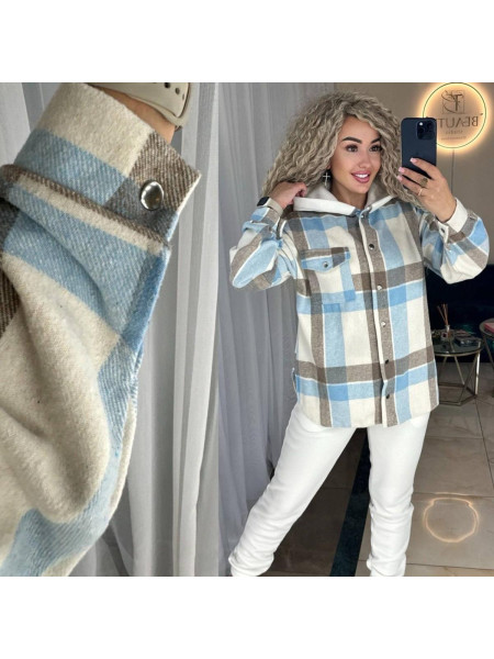 Брючний костюм сорочка клітинка 