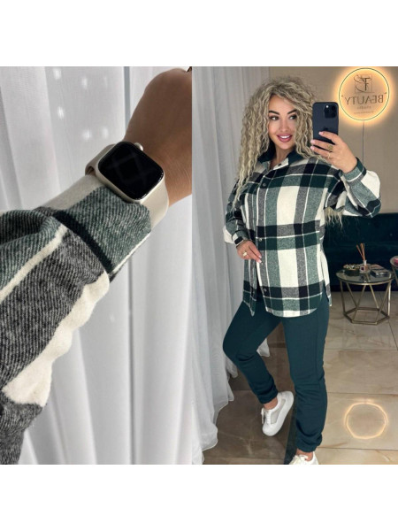 Брючний костюм сорочка клітинка 