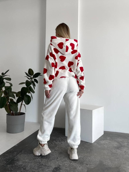 Флісовий костюм сердечки 