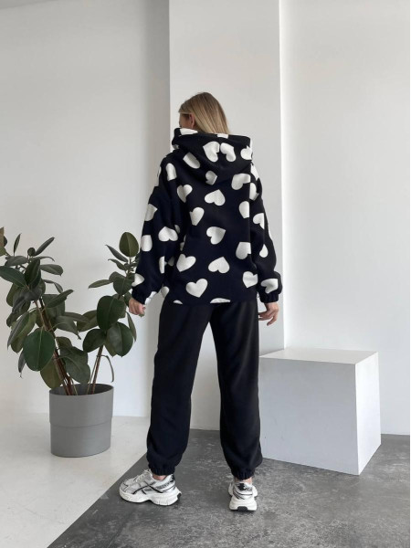 Флісовий костюм сердечки 