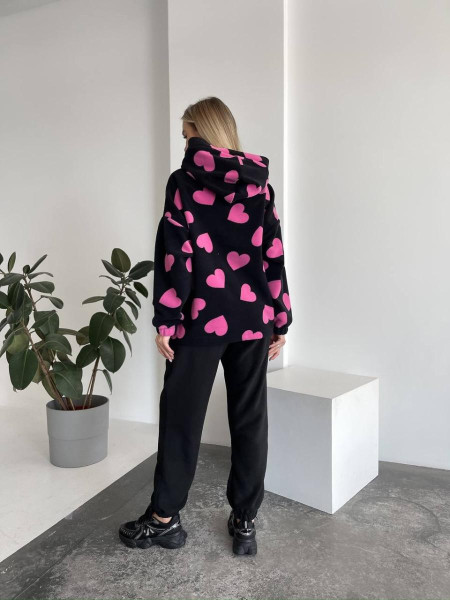 Флісовий костюм сердечки 