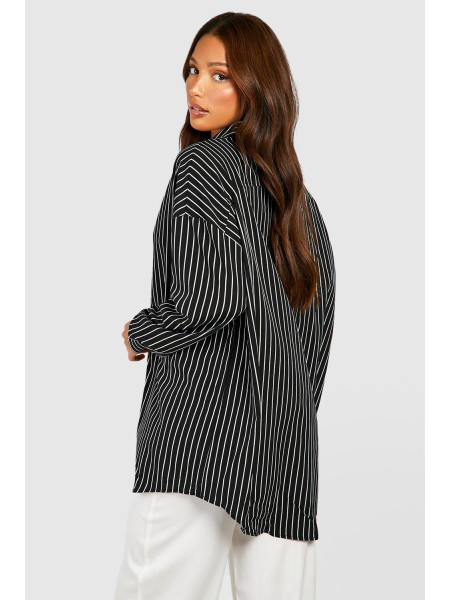 Сорочка великого розміру в смужку