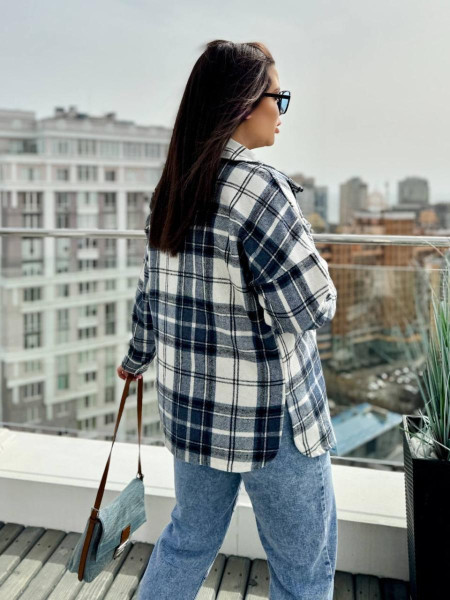 Сорочка в клітинку тепла байка 