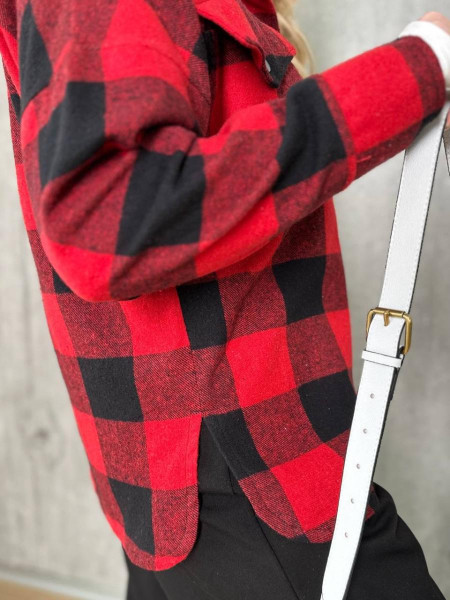 Сорочка в клітинку тепла байка 