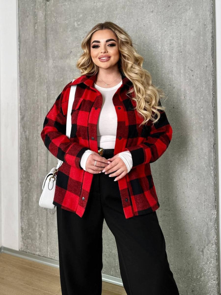 Сорочка в клітинку тепла байка 