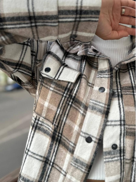 Сорочка в клітинку тепла байка 