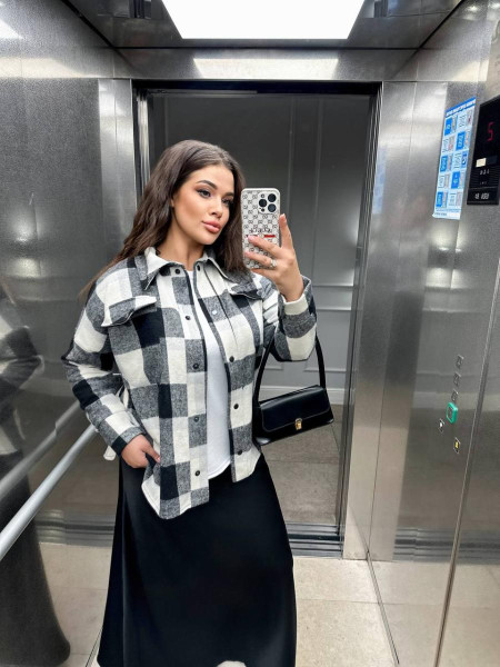 Сорочка в клітинку тепла байка 