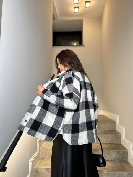 Сорочка в клітинку тепла байка 