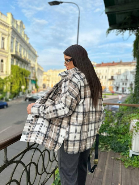 Сорочка в клітинку тепла байка 