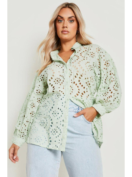 Сорочка великого розміру Mint Plus Broderie