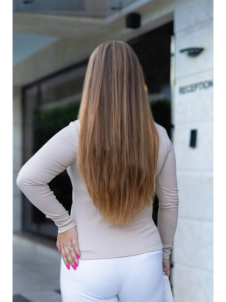 Кофта в стилі поло 