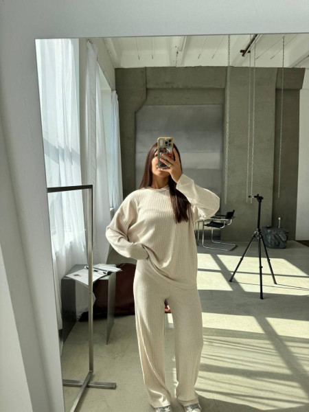 Костюм ангора широкий рубчик 