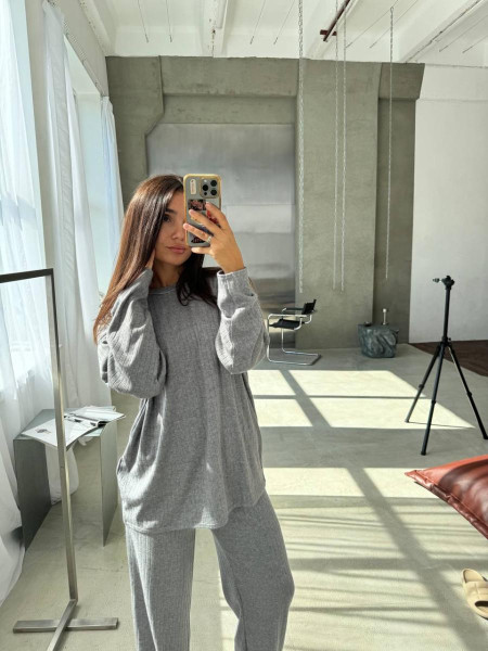 Костюм ангора широкий рубчик 