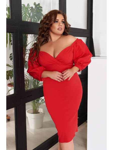 Сукня джинсова з інтигуючим декольте 