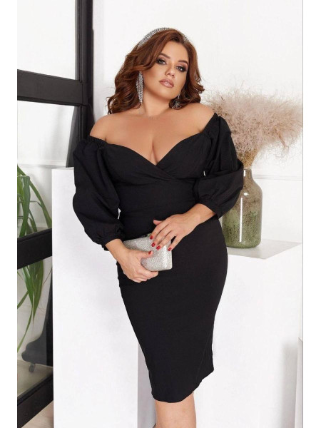 Сукня джинсова з інтигуючим декольте 