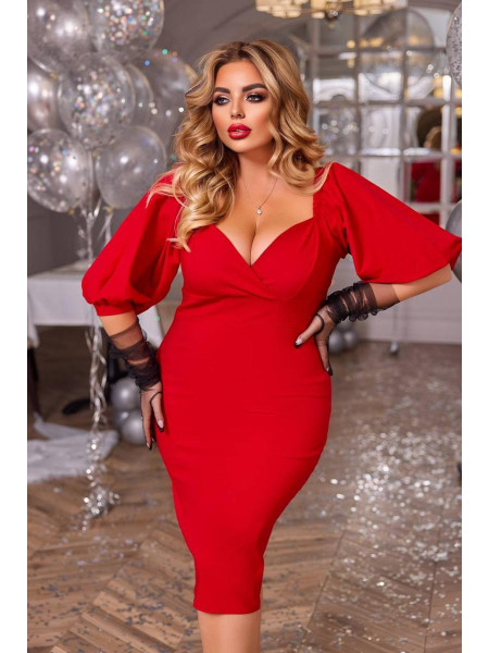 Сукня джинсова з інтигуючим декольте 