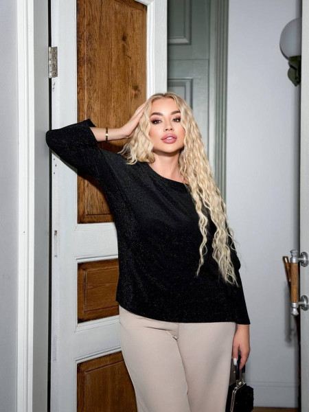 Люрексовий лонгслів 