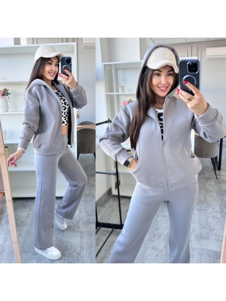 Спортивний костюм на змійці кармани 