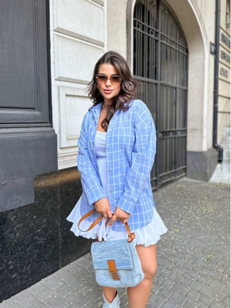 Сорочка в клітинку 