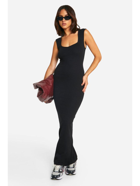 Базове плаття максі з вирізом у формі серця